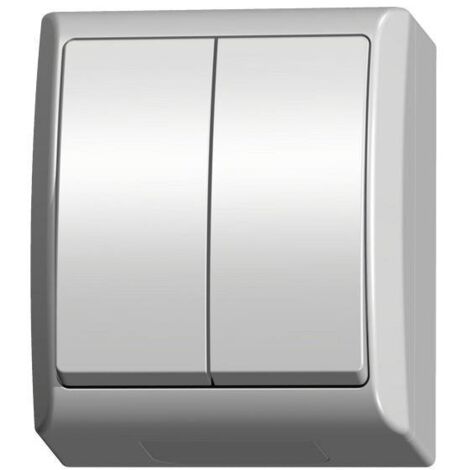 Interrupteur hermétique Fala pour lustre IP44 blanc ŁNH-2H/00
