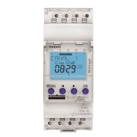 Interrupteur horloge digitale TR 612 TOP3 - THEBEN