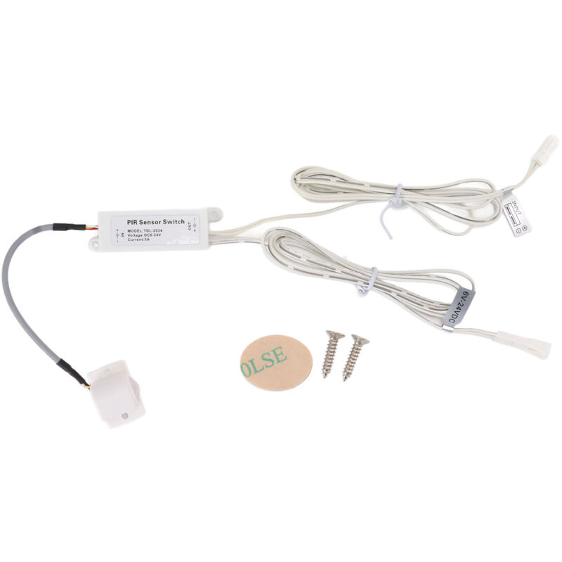 Interrupteur Infrarouge PIR à Détection de Mouvement 120°, Luminaire Placard, Alimentation DC6-24V