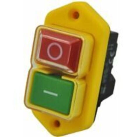 Interrupteur intégré, interrupteur à bouton-poussoir électromagnétique étanche pour outils électriques avec protection contre les coupures et les sous-tensions, 230 V