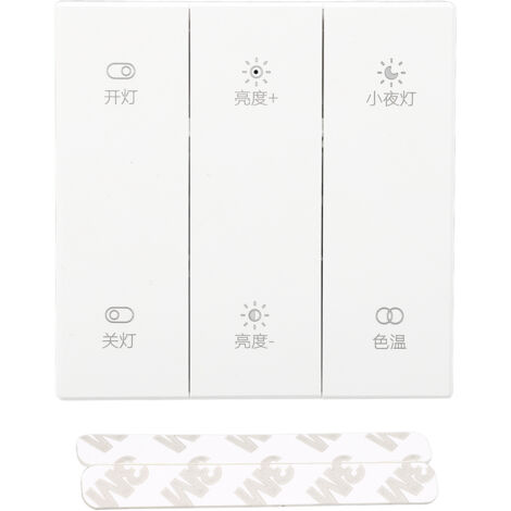 Interrupteur Intelligent 3 Boutons Bluetooth 2.4G pour Contrôle Domotique sans Fil