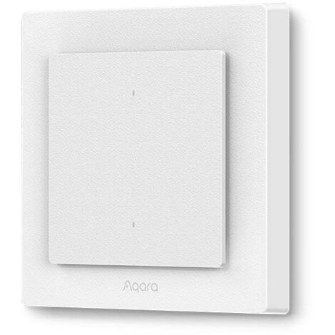 Interrupteur intelligent H2 Zigbee 3.0 et Thread - 2 boutons / 1 canal - Aqara
