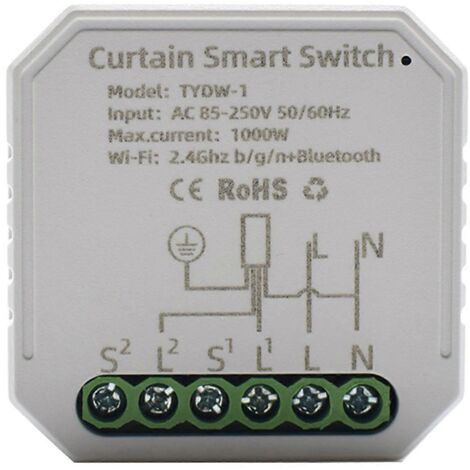 Interrupteur intelligent pour rideaux, commande automatique des rideaux de maison compatible avec Alexa