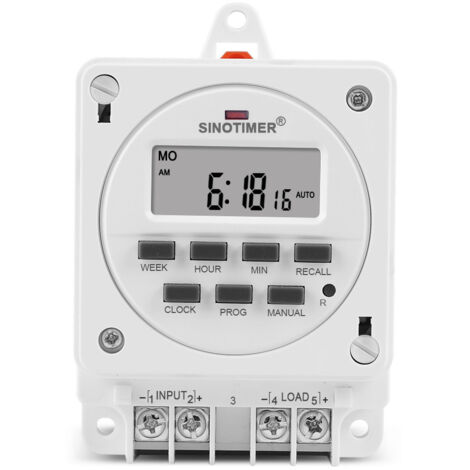 Interrupteur Intelligent Programmable TM618E-2 avec Montage Rail DIN, Sortie 16A, Entr'axes 60mm-Trywise