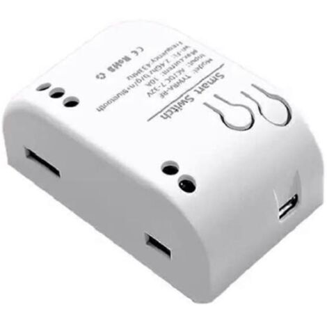 Interrupteur intelligent RF 1 canal 7-32 V AC/DC WIFI Tuya Télécommande 433 Interrupteur d'éclairage 10 A Relais de déclenchement à verrouillage automatique