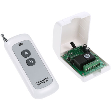 Interrupteur Intelligent RF 433MHz DC 12V 2CH Apprentissage Code - Système Contrôle Wireless Longue Portée 500M Relay Transmitter Récepteur Universel