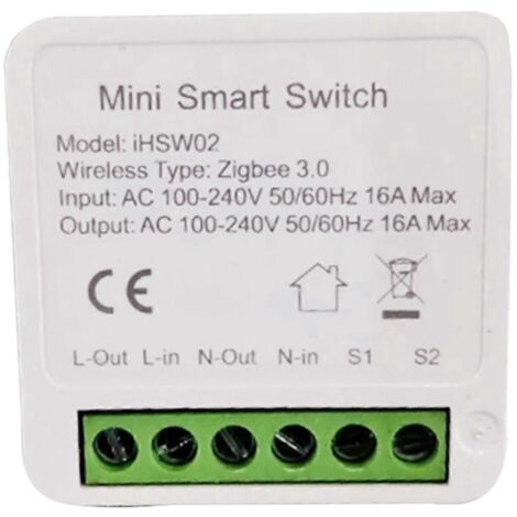 Interrupteur intelligent Tuya Smart Zigbee sans fil compatible avec Google Home