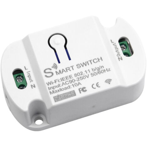 Interrupteur intelligent Tuya WIFI avec minuterie et commande vocale, compatible avec Google Home et SmartLife.