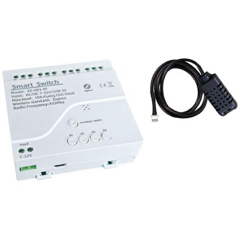 Interrupteur intelligent Tuya Zigbee WiFi 4 canaux B