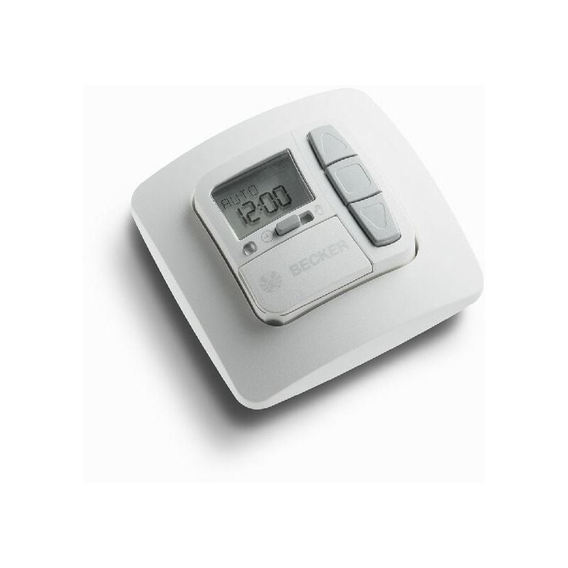 Interrupteur inverseur horloge TC42, filaire, encastrable, pour moteurvolet roulant. Becker