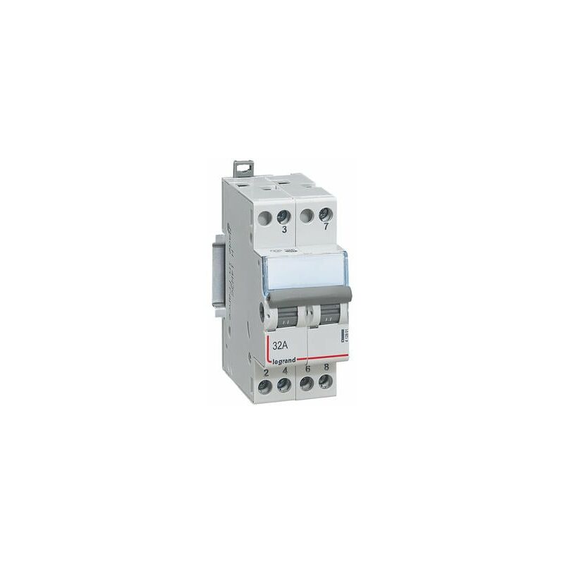 Legrand - Interrupteur-inverseur modulaire double va-et-vient 400V - 2 modules - 412901