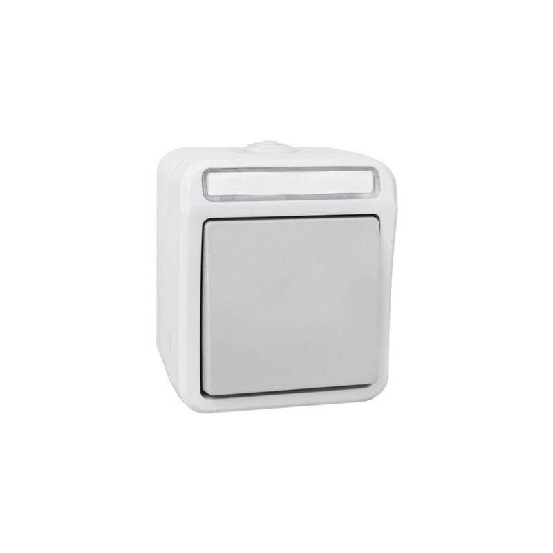 Interrupteur/inverseur Peranova 102453 pera gris clair, gris foncé