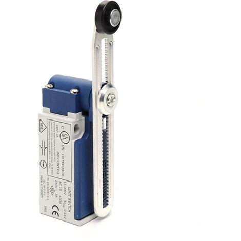 Interrupteur L5 en boîtier plastique, 1NF+1NO, levier long réglable avec galet en plastique, T0-L5K13MEP123