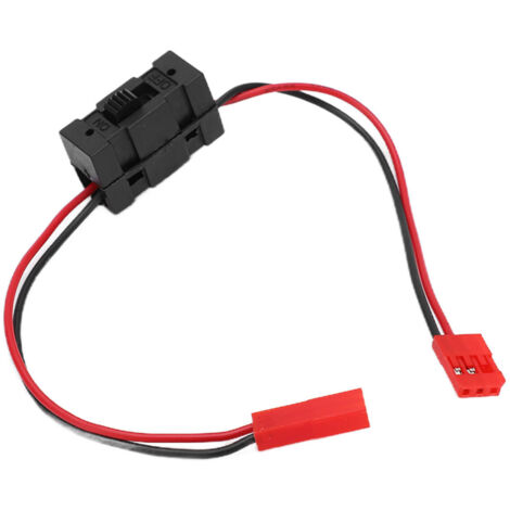 Interrupteur LED JST pour modèles RC, commande d'éclairage véhicule radiocommandé avec connecteur.