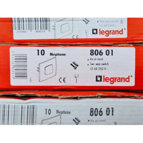 Interrupteur Legrand neptune va et vient 10 AX 250 V