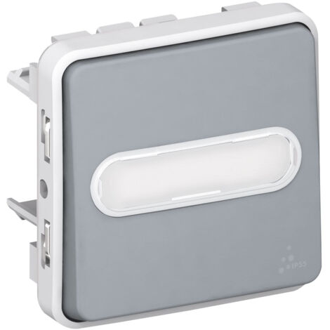 Interrupteur Legrand Plexo Gris Anthracite IP55