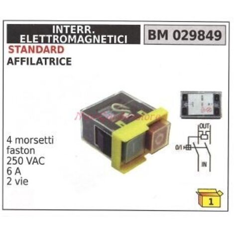 Interrupteur magnétique aiguisoir STANDARD 4 bornes faston 250 VAC 029849