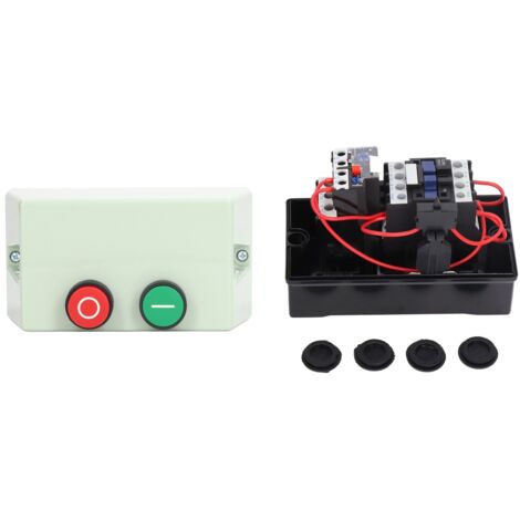 Interrupteur magnétique de démarrage moteur 12‑18A avec protection et joints caoutchouc