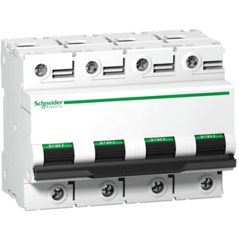 Disjoncteur Tétrapolaire Schneider 4P 63A Courbe C - 10kA, 4 Modules, Neuf En Emballage D'origine