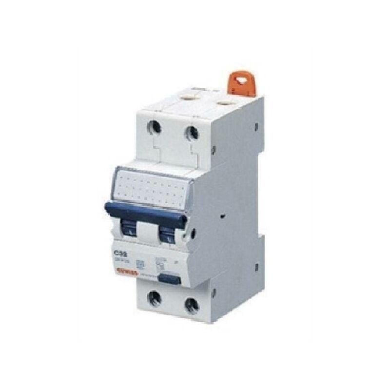 Gewiss - Interrupteur magne'tothermique avec diffe'rentiel 2p 16a 6ka gw94127