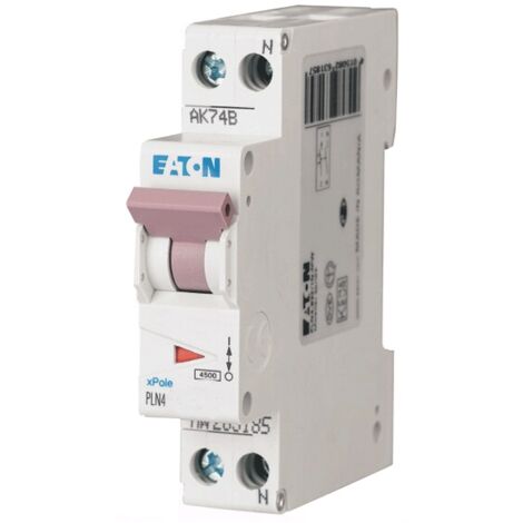 Interrupteur magnétothermique-Eaton 32A 4,5 KA 1P+N, C 1 Module 263195