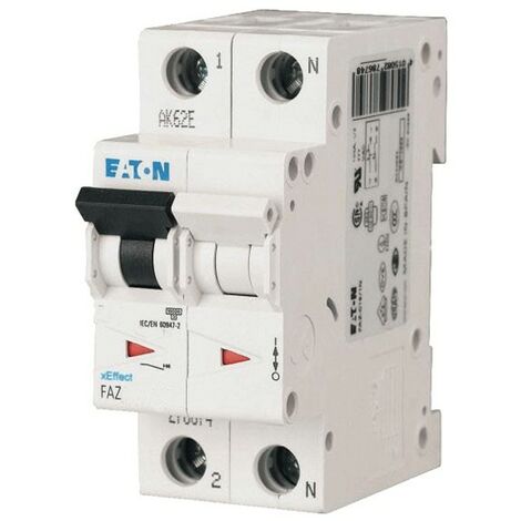 Interrupteur magnétothermique-Eaton FAZ6 6A 1P+N 6 'C' 2 Modules 239059
