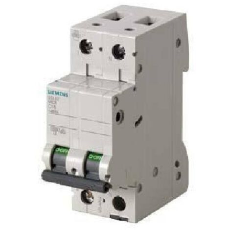 Interrupteur magnétothermique Siemens 2P 6A 6 ka Type C-2 Modules
