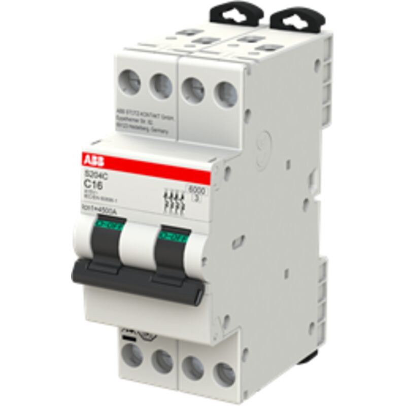 Interrupteur magnétothermique ABB compact S204C 32A 4P 6KA c 2 Mod 2CDS254280R0324