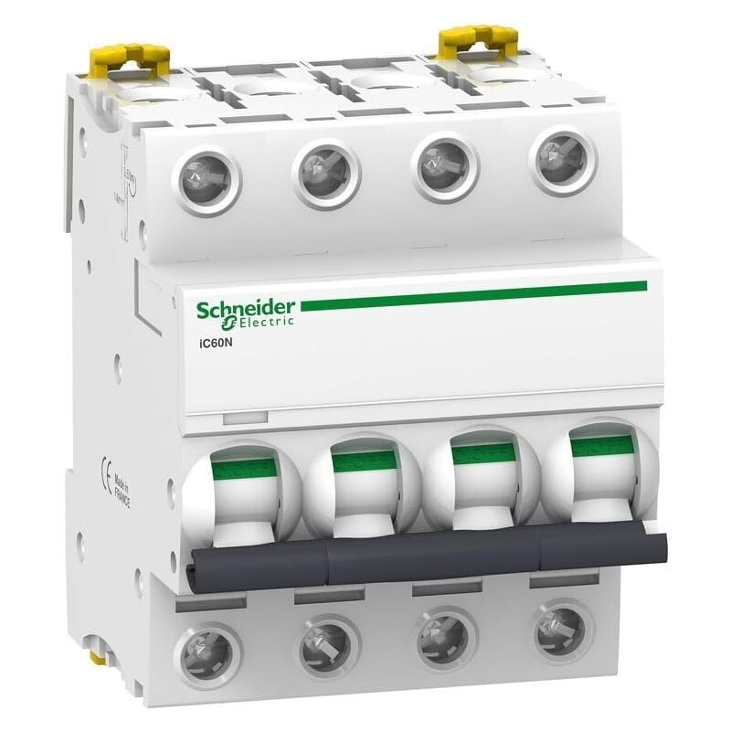 Schneider Electric - Interrupteur Thermique Magnétique Modulaire iC60N 4P Courbe c 63A 6000A Acti9 Schneider