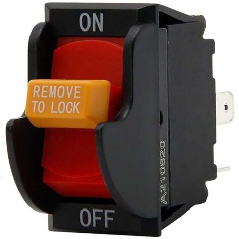 Interrupteur marche/arrêt à 2 broches, remplacement pour Ryobi 46023 Delta/Porter Cable 489105-00 438010170141, pour scies circulaires à table, perceuses, outils électriques, raboteuses, scies à ruban