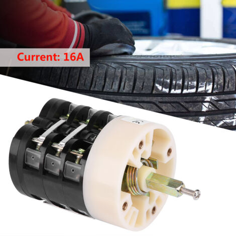 Interrupteur Marche Arret Machine à Pneus 220V/380V 16A avec Commande Pédale et Table Tournante