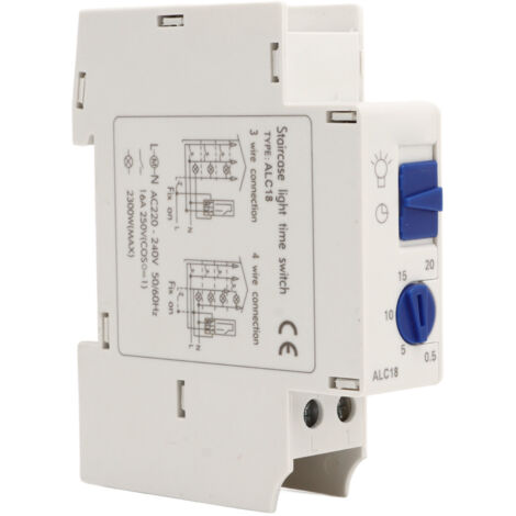 Interrupteur Minuterie 0.5‑20min 220‑240V AC pour Éclairage et Appareils