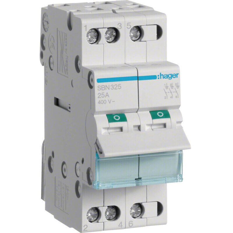 Interruptor Modular, 3 Polos, 25a Hager Sbn325