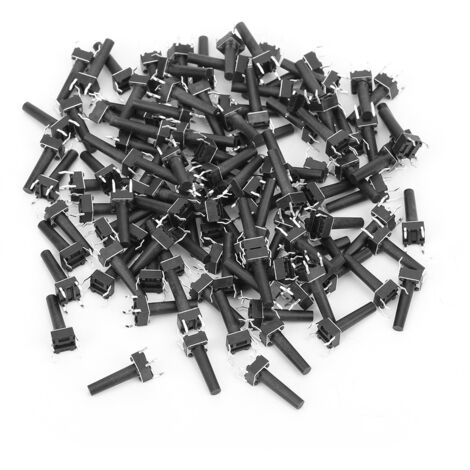 Interrupteur momentané DIP 6x6x17mm, lot de 100 pièces haute sensibilité pour applications industrielles