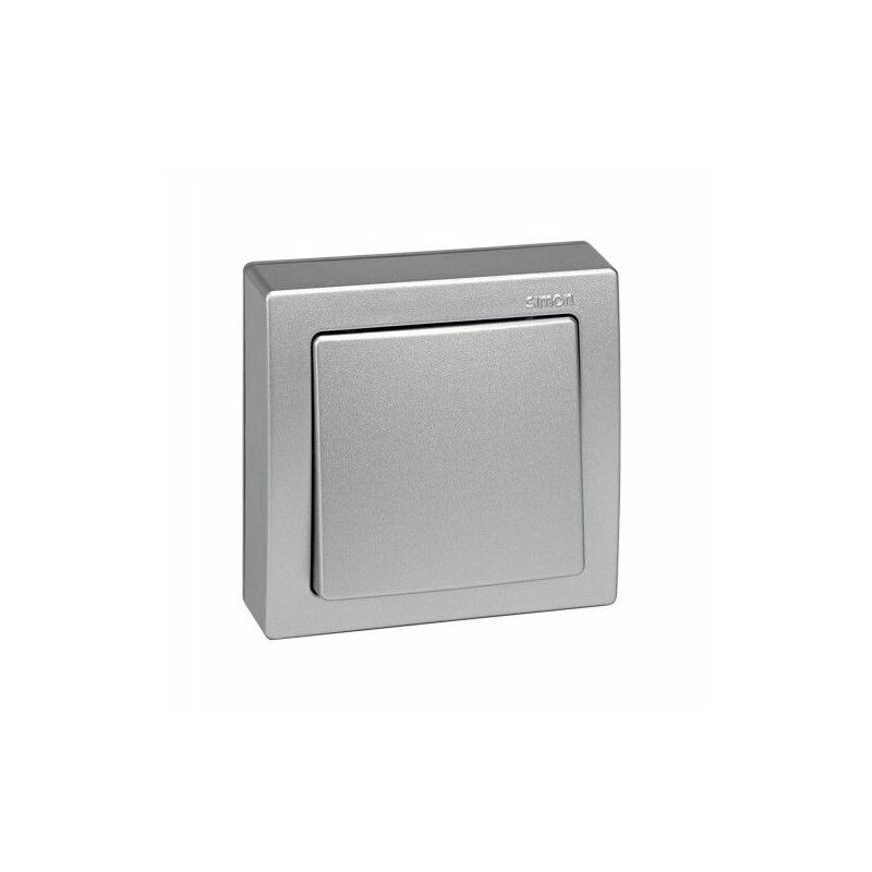 Interrupteur monobloc aluminium Simon 73 loft 73201-53