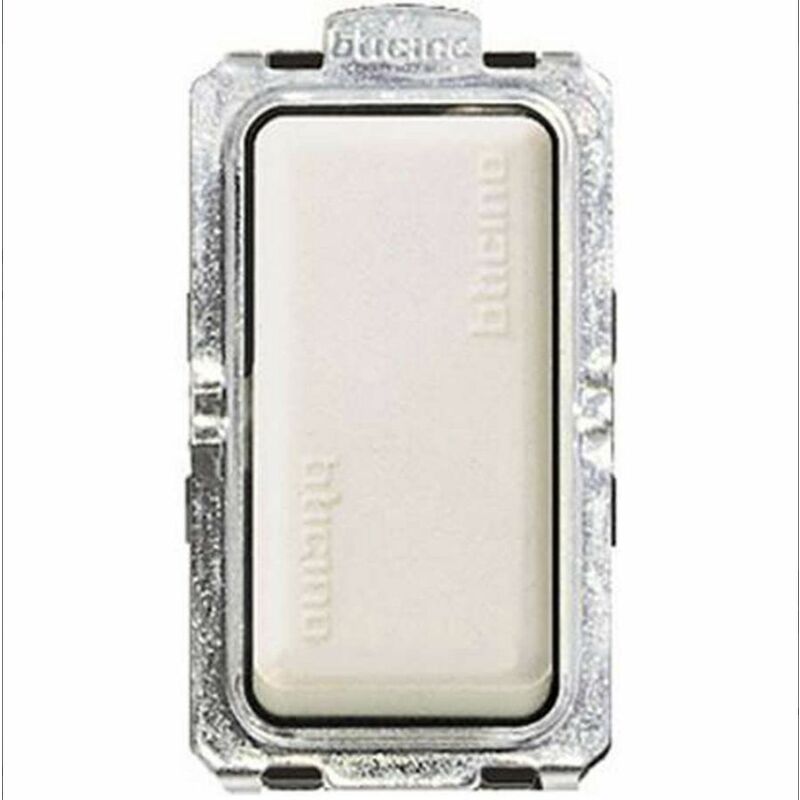 Interrupteur monopolaire Bticino avec une capacité de 16A.