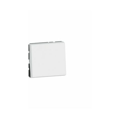 Interrupteur Mosaic EasyLed 2 modules 10AX, blanc