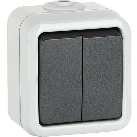 Interrupteur multi-position en saukkue PEHA IP44, gris, D625 WAB
