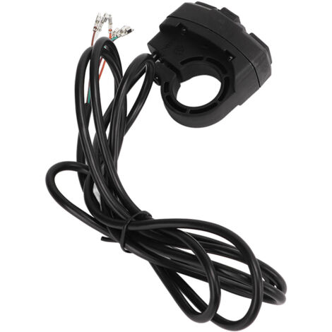 Interrupteur Multifonction Vélo Électrique - Commande Feux, Avertisseur et Clignotants, 36V Robuste