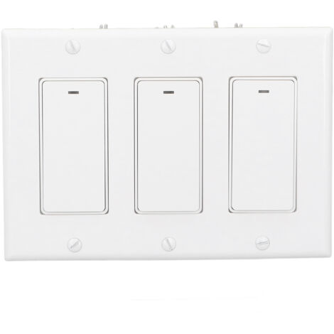 Interrupteur mural WiFi intelligent, commande Audio vocale à distance, unipolaire, 3 gangs, AC100 240V