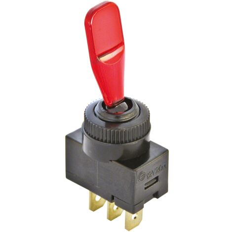 Interrupteur On-Off 12V 20A Rouge