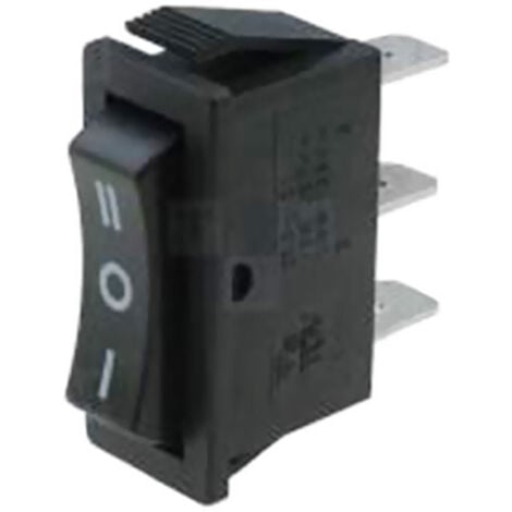 EDM Interrupteur On-off-on Fin 15a 250v Noir
