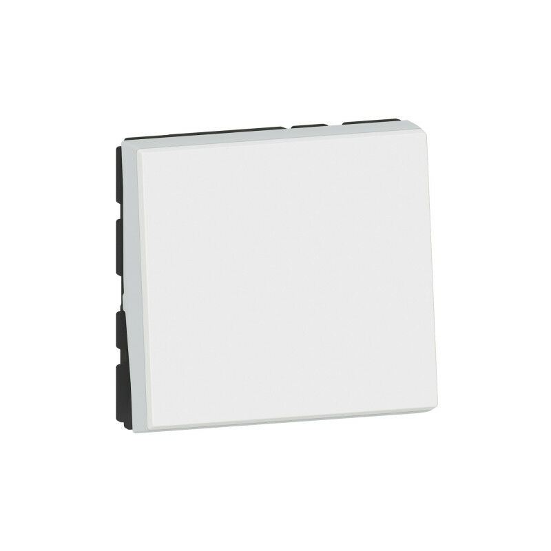 Interrupteur ou va-et-vient 10AX 250V~ Mosaic Easy-Led 2 modules blanc