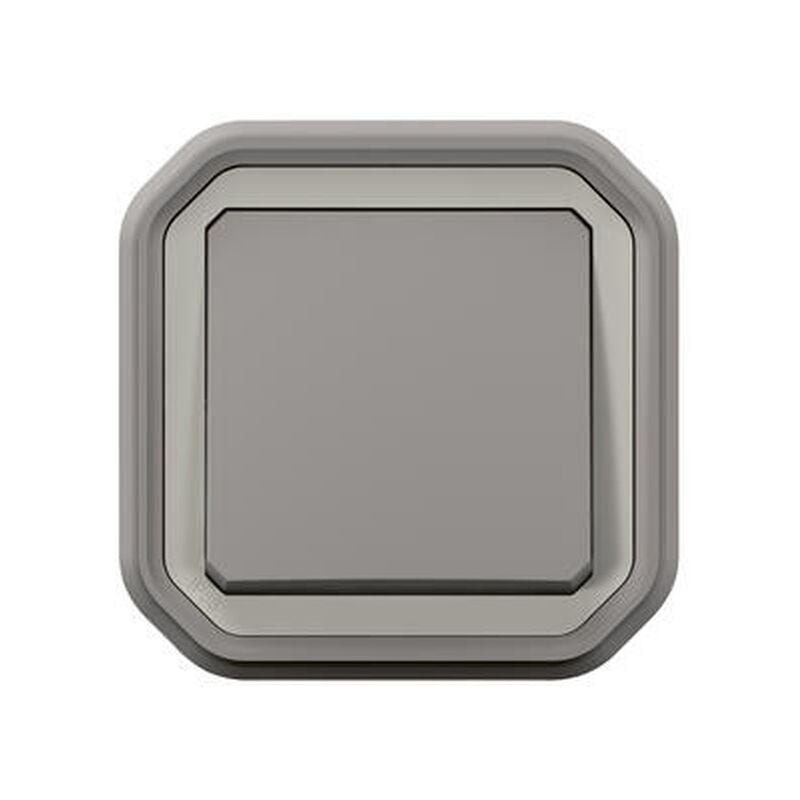 Va-et-vient étanche composable plexo Legrand 10AX 250V - gris 069511L