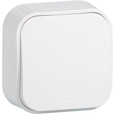 Interrupteur ou va-et-vient saillie Profil Eco blanc ARNOULD 54200
