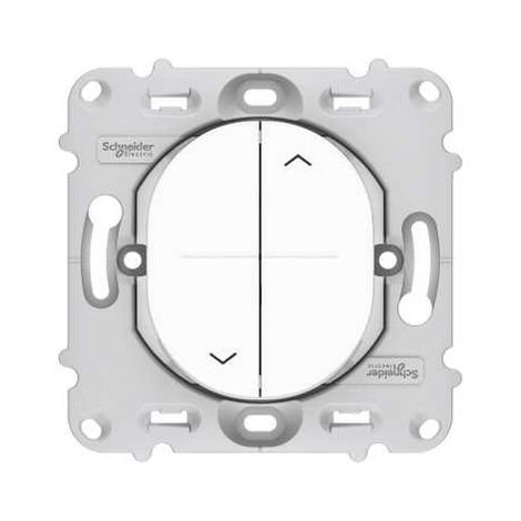 Interrupteur Ovalis pour volet roulant -2 boutons - Fixation par vis - Schneider Electric