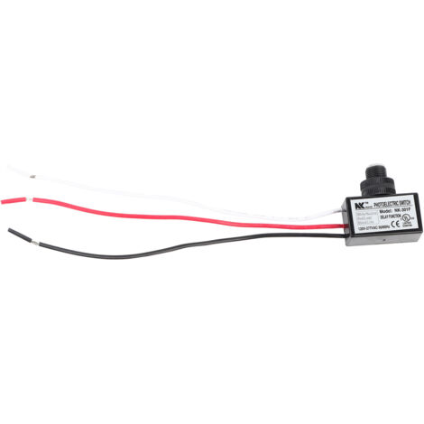 Interrupteur photoélectrique 120V-277VAC avec commande par capteur de lumière pour un fonctionnement marche/arrêt automatique, adapté aux luminaires.