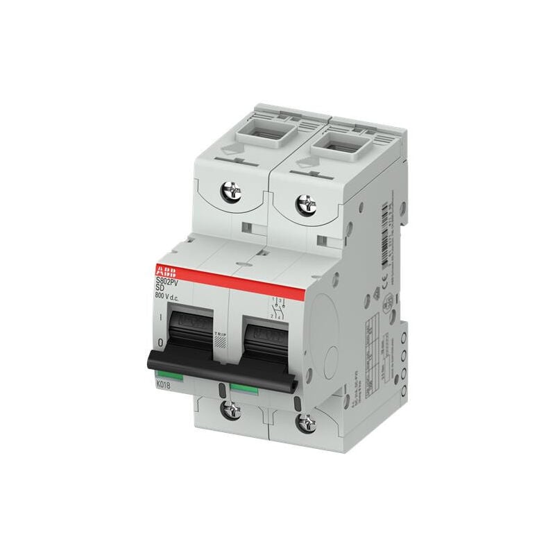 Interrupteur Photovoltaique 2 pôles 32A S802PV-Sd32 2CCF019635R0001 ABB G147195