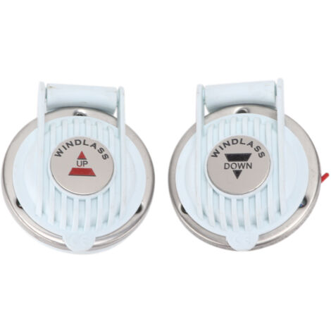 Interrupteur pied Windless 2 pièces, mains libres universel blanc pour ancre marine bateau navire DC 12V/24V