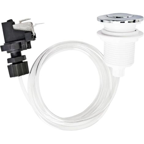 Interrupteur pneumatique 32 mm pour piscine et baignoire, vanne induction intelligente 16 A blanc. Commande fiable et étanche, installation simplifiée pour espaces humides.